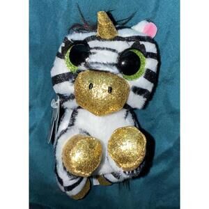 Coco Surprise Plush Zebra 'Rainbow' Stuffed Animal Toy, New With Tags